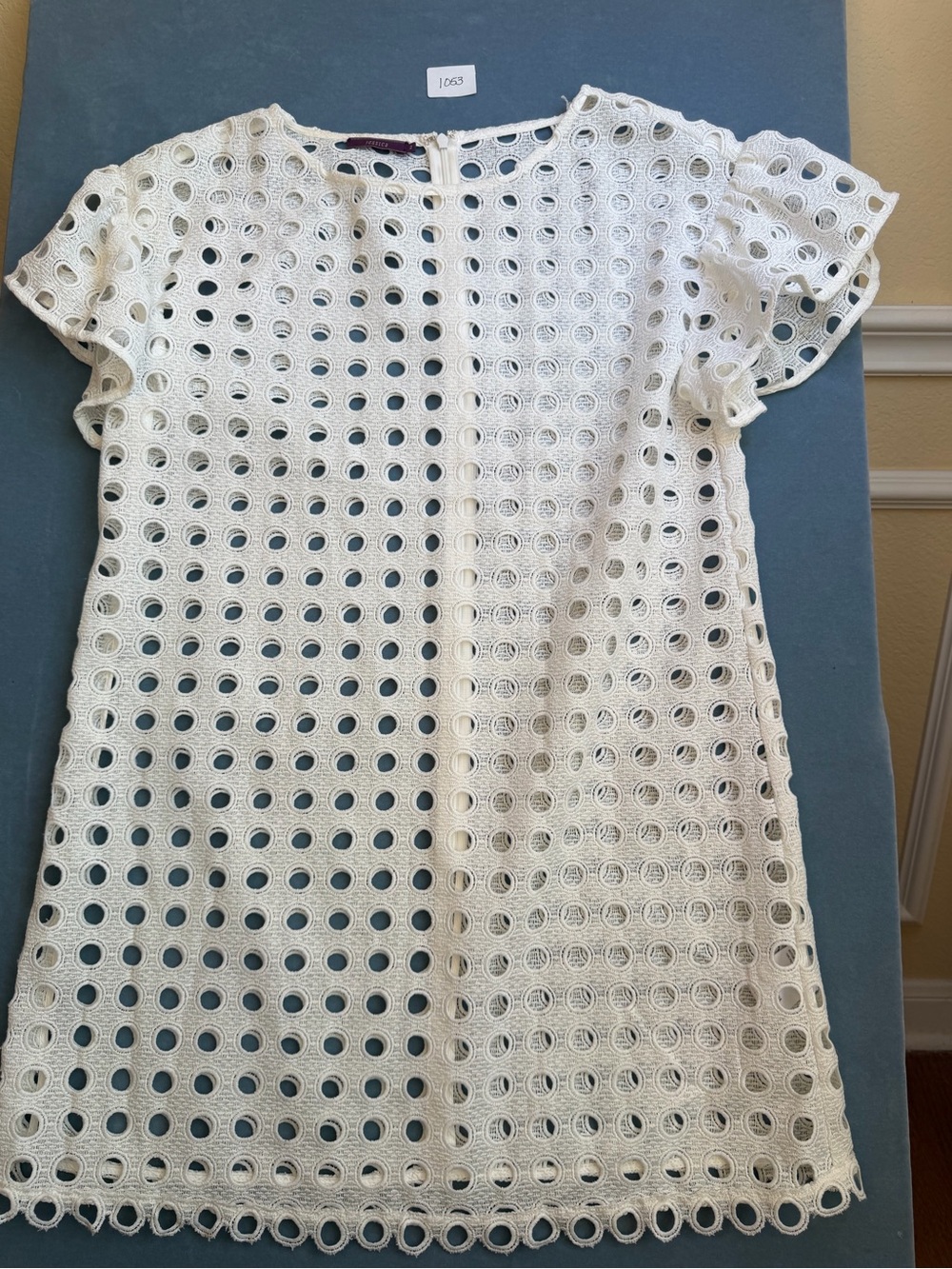 Jessica White Eyelet Mini Dress